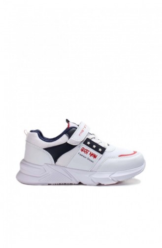 Unisex Çocuk Sneaker Ayakkabı 991Xa1226 Beyaz Lacivert Kırmızı