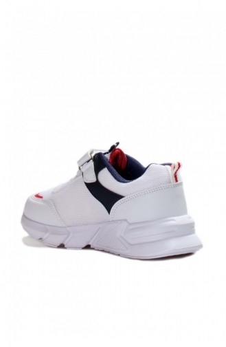 Unisex Çocuk Sneaker Ayakkabı 991Xa1226 Beyaz Lacivert Kırmızı