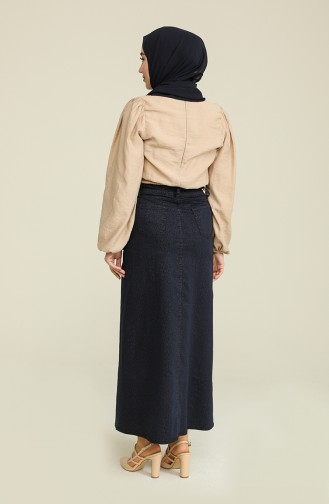 Navy Blue Rok 9074-01