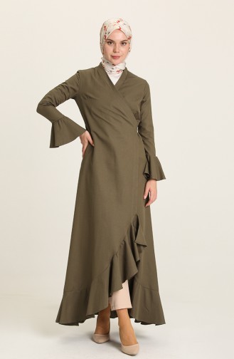 Khaki Abaya 7293-03