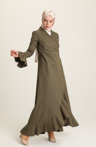 Khaki Abaya 7293-03