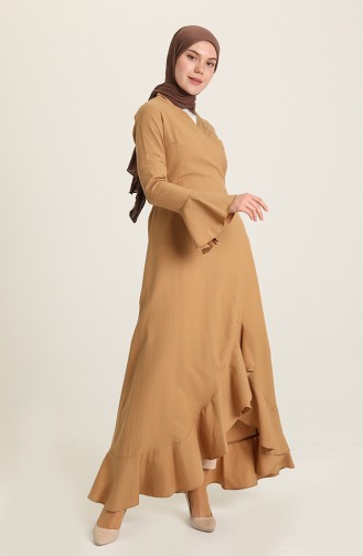 Dunkel-Beige Abayas 7293-07