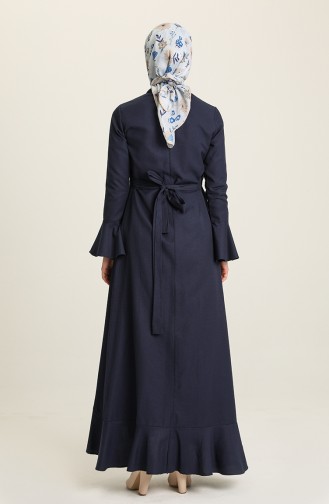 Navy Blue Abaya 7293-17