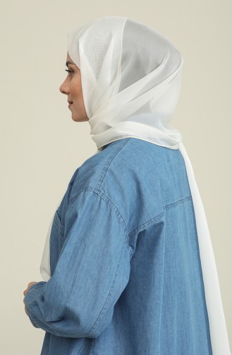 Jan Jan Şifon Şal 7586-03 Ekru