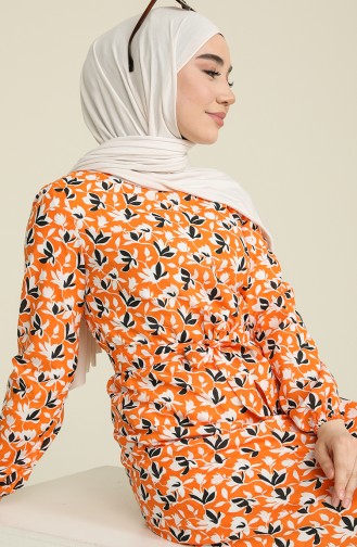 Orange İslamitische Jurk 2062A-02