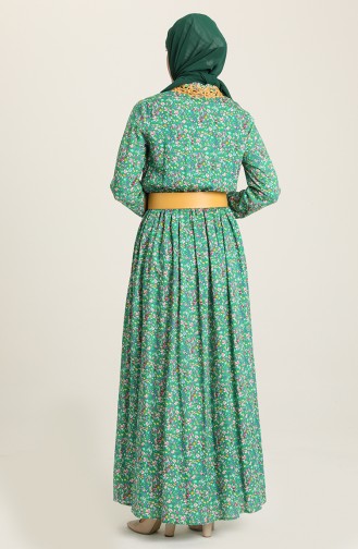 Robe a Motifs 61936-03 Vert 61936-03