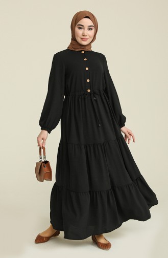Black Hijab Dress 0007-03