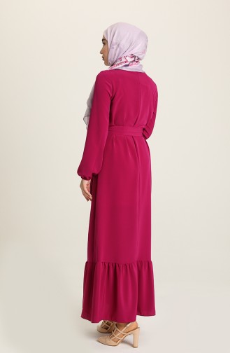 Fuchsia Hijab Kleider 15041-02
