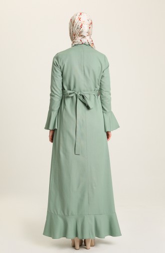 Green Abaya 7293-08