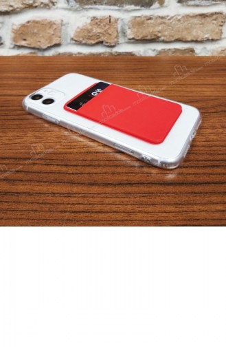İphone 11 Kırmızı Kartlıklı Kılıf