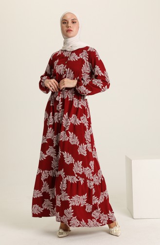 Robe Hijab Bordeaux 4566-04