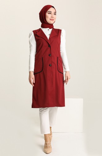 Claret red Gilet 1664-01