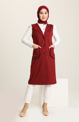 Gilet Sans Manches Bordeaux 1664-01