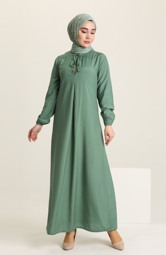 Green İslamitische Jurk 4536-09