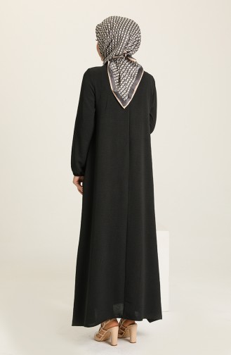 Robe Abaya 4361-01 Noir 4361-01