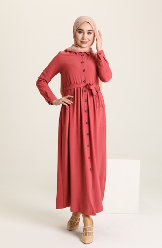 Robe Hijab Rose Pâle 5628-05