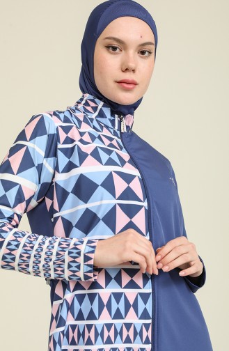 Indigo Hijab Badeanzug 22425-01