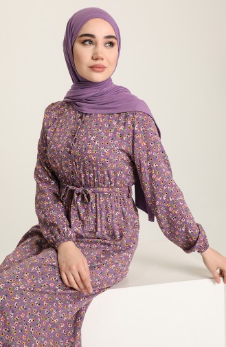 Lilac İslamitische Jurk 4066-04