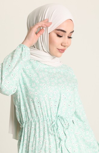 Mint green İslamitische Jurk 3303-08