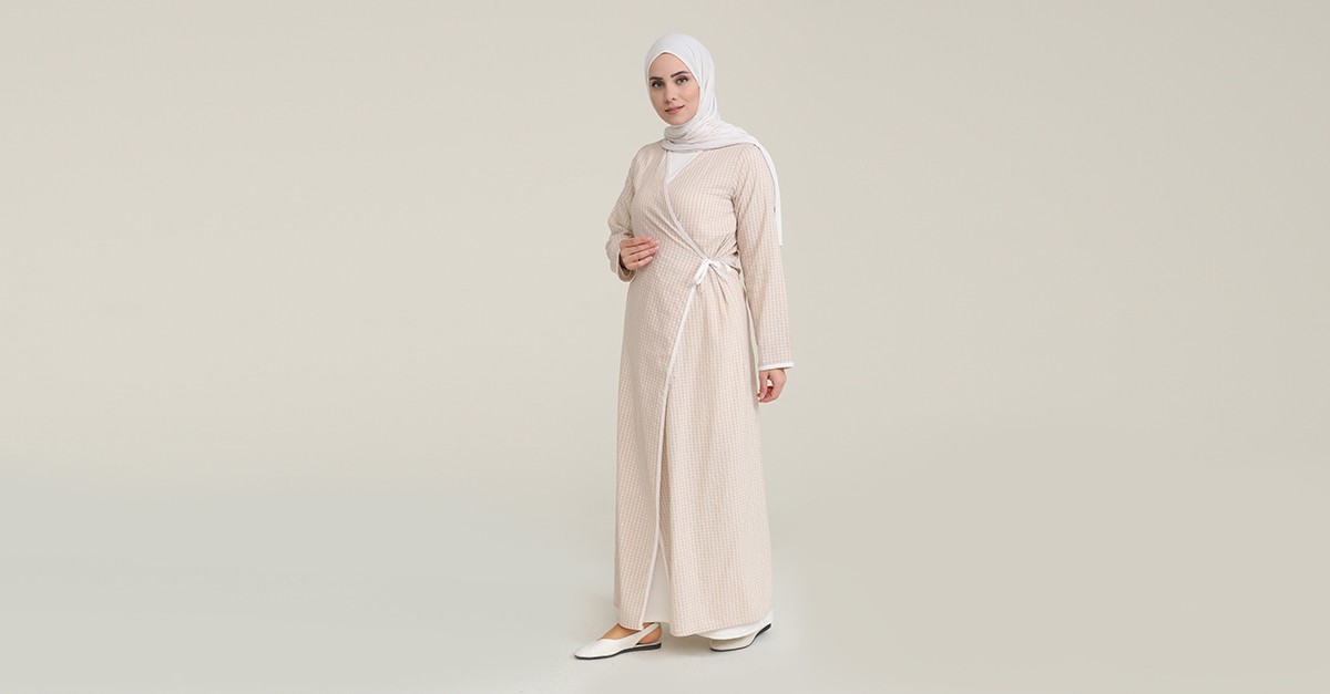 Robe de Prière Beige Sable 7035-08 | Sefamerve