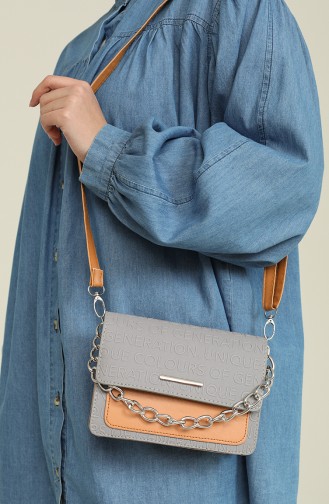 Gray Shoulder Bag 3507-24