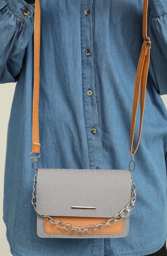 Gray Shoulder Bags 3507-24