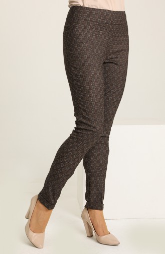 Pantalon Couleur Brun 5000-01