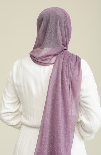 Simli Tül Şal 8675-02 Lila
