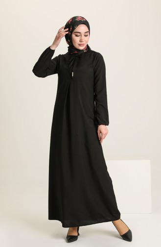 Black İslamitische Jurk 4536-01