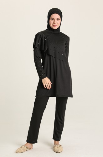 Black Swimsuit Hijab 2216-01