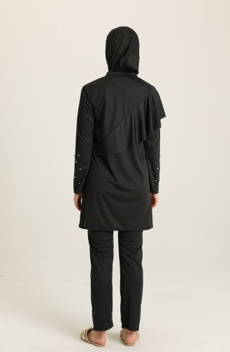 Black Modest Swimwear 2216-01