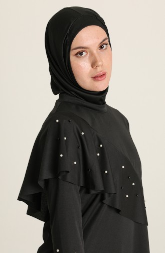 Black Swimsuit Hijab 2216-01