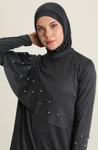 Light Black Swimsuit Hijab 2216-04