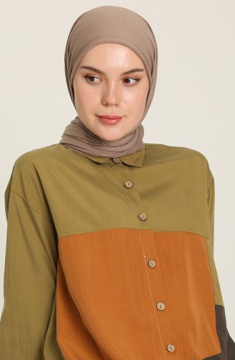 Topped Tunic 4702-02 Oil Green 4702-02