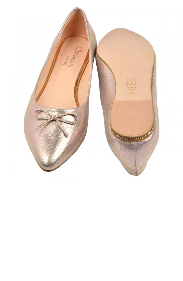 Ballerine Pour Femme Couleur Or 22MESBABPOT0001 ALT.Alt n Sefamerve