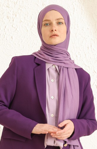 Pure Scarfs Combed Shawl Pny1-08 Lilac 1-08