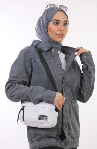 White Shoulder Bags 34-02
