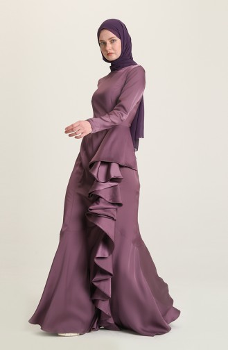 Violet Hijab Evening Dress 0026-01