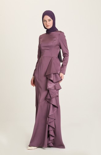 Violet Hijab Evening Dress 0026-01