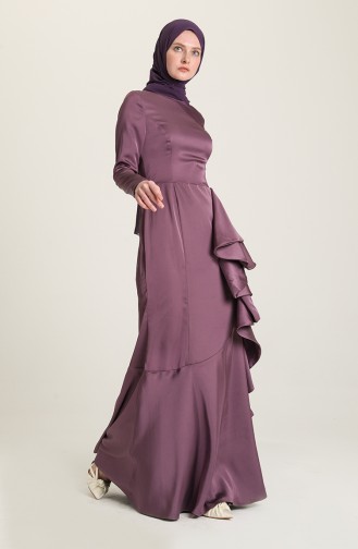 Violet Hijab Evening Dress 0026-01