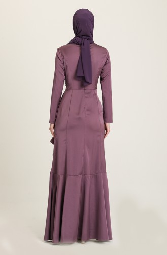 Violet Hijab Evening Dress 0026-01