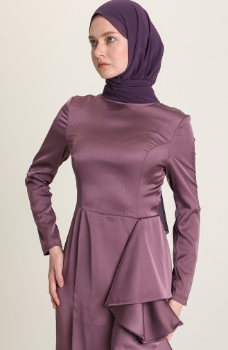 Violet Hijab Evening Dress 0026-01
