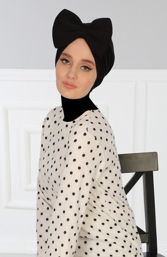 Dev Fiyonklu Bone Siyah B 11 Siyah