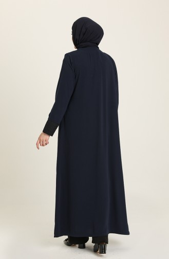 Abayas Bleu Marine 1001-02