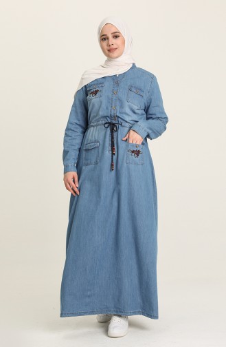 Robe Jean Bordée 9200-02 Bleu Jean 9200-02