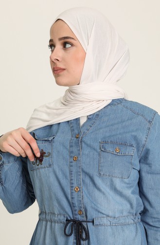 Robe Jean Bordée 9200-02 Bleu Jean 9200-02