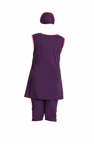 Purple Modest Swimwear 2226-01