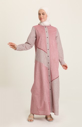 Rosa Hijab Kleider 4502-01