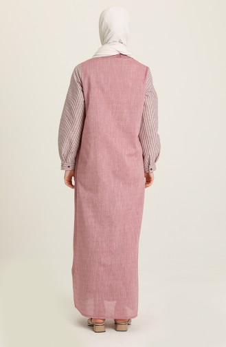 Rosa Hijab Kleider 4502-01