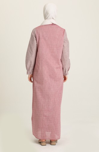 Pink Hijab Dress 4502-01